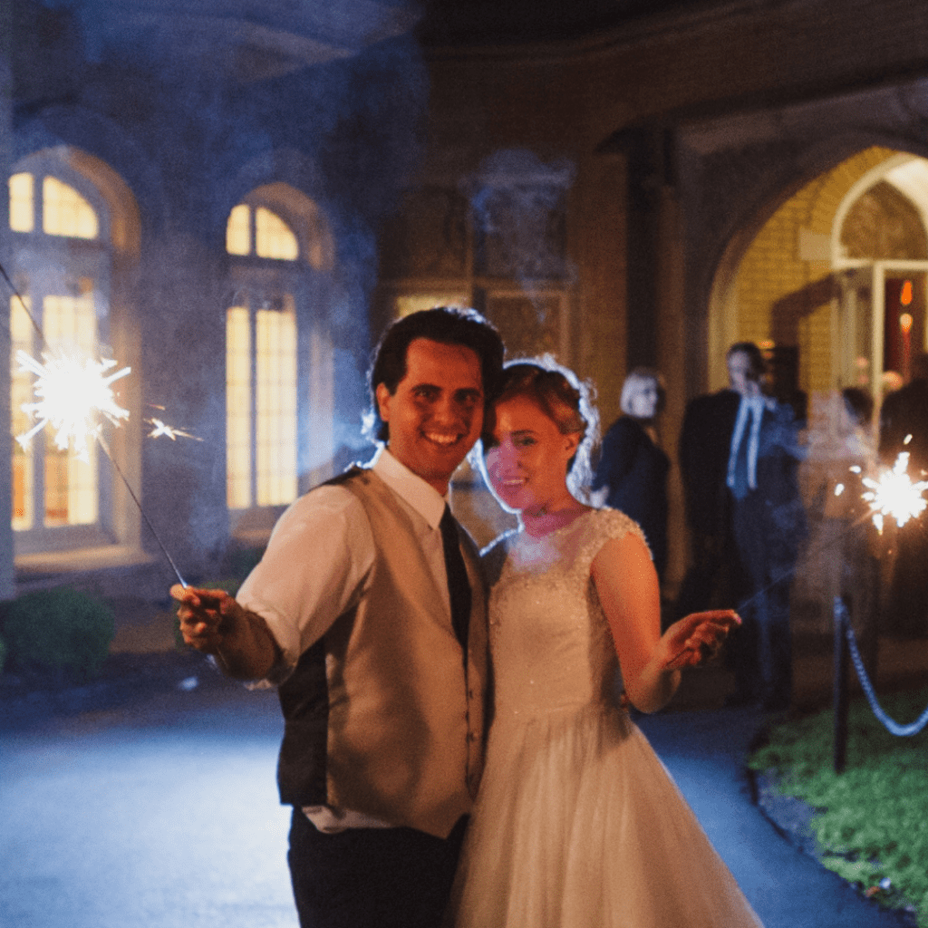 Star Oak Lane Simple inspired living wedding photo with sparklers