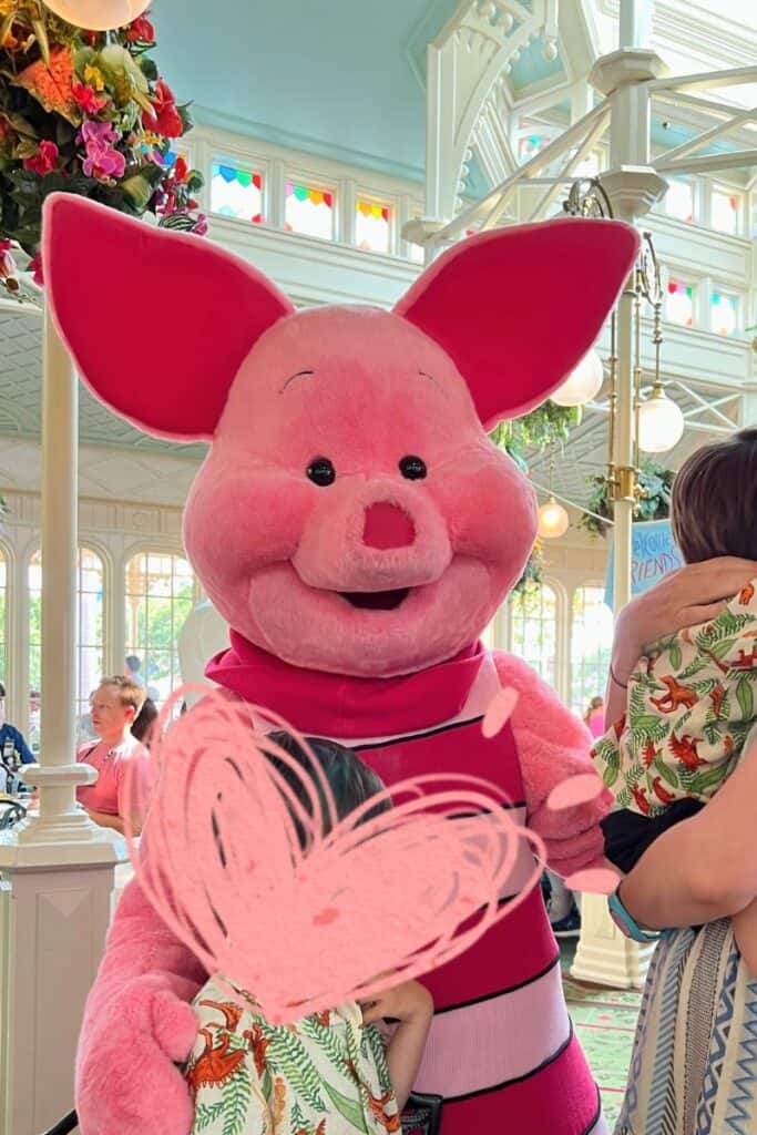 Piglet at the the Crystal Palace breakfast