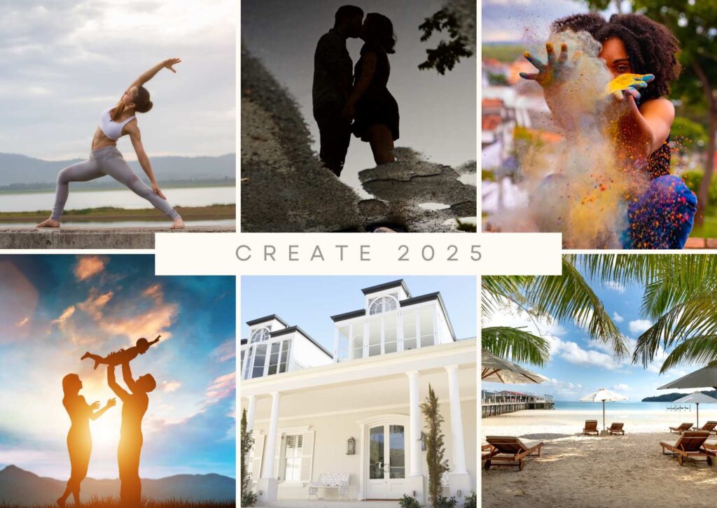 Vision Board grid style create theme