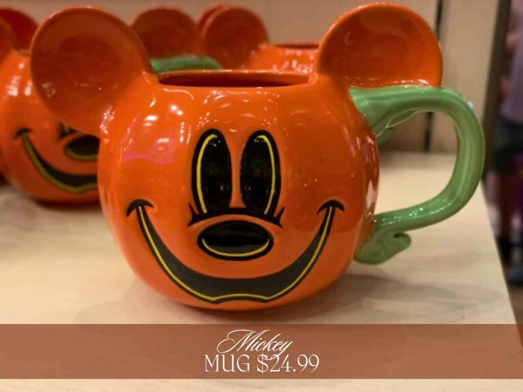 Mickey Pumpkin Mug at Disney Springs Halloween Merch 2024