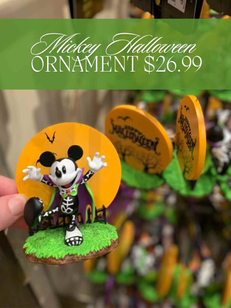 Mickey skeleton costume Halloween Ornament for Disney Springs Halloween Merch 2024