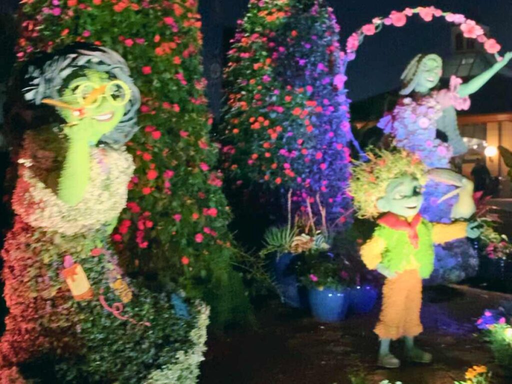 Disney topiaries from the movie Encanto